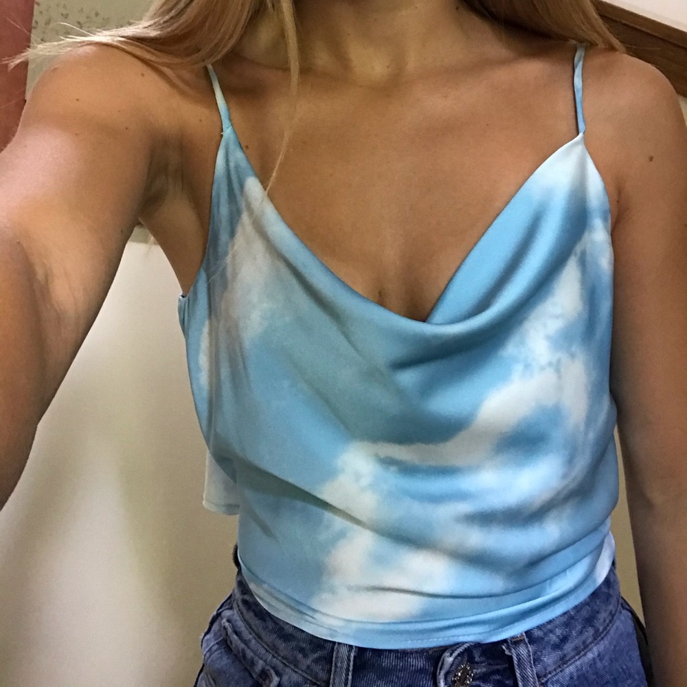 Cowl neck top